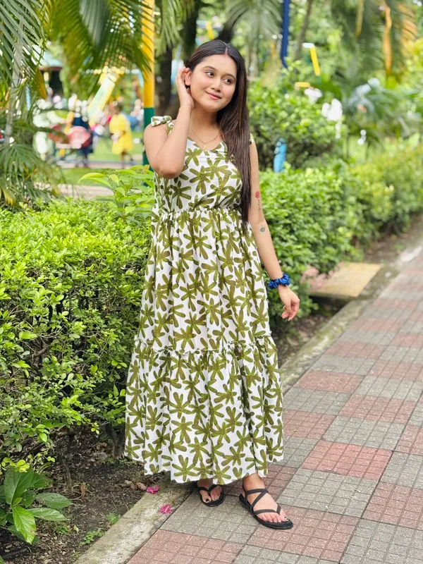 Green_Cotton_Printed_Flared_Maxi_Dress_|_For_Women