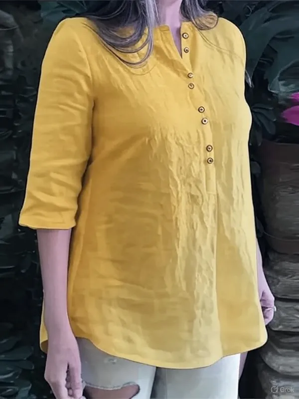 Yellow_cotton_kurta_for_women_
