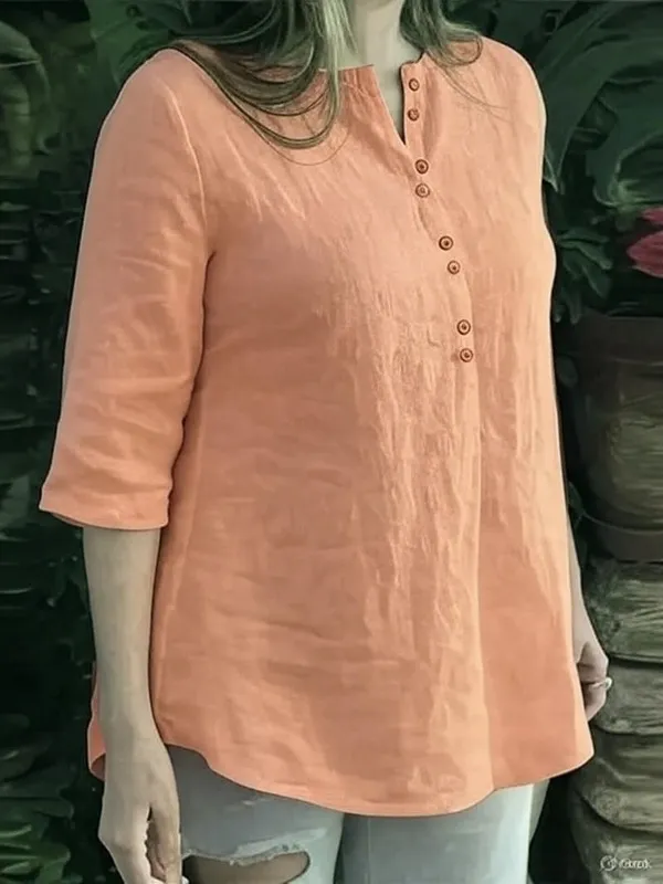 Peach_cotton_kurta_for_women_