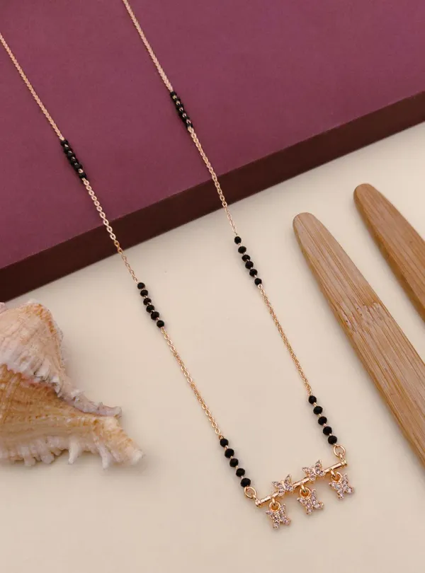 Rizvya_5-Butterfly_Charm_Sparkling_Rosegold_Mangalsutra_|_Elegant_Daily_Wear_Short_Mangalsutra_for_Women