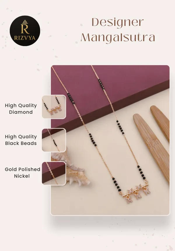 Rizvya_5-Butterfly_Charm_Sparkling_Rosegold_Mangalsutra_|_Elegant_Daily_Wear_Short_Mangalsutra_for_Women