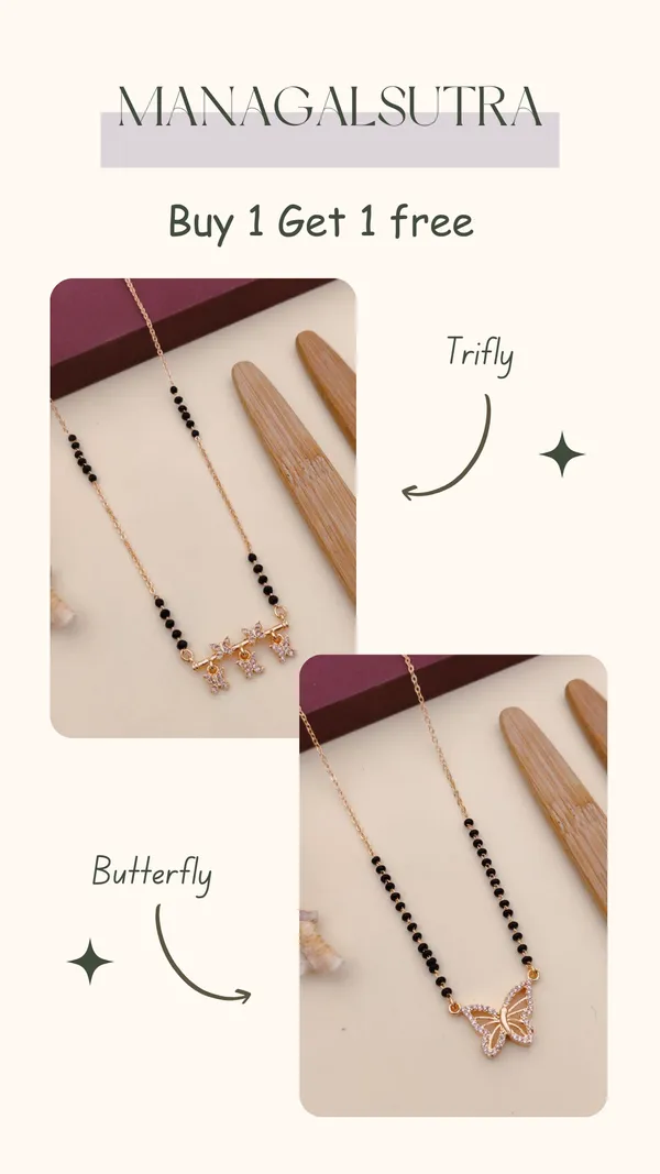 Trifly_&_Butterfly_Combo_Mangalsutra_Set_?_Premium_Gold_Plated_Daily_Wear_Black_Beads_Chain_(Buy_1_Get_1_Free)