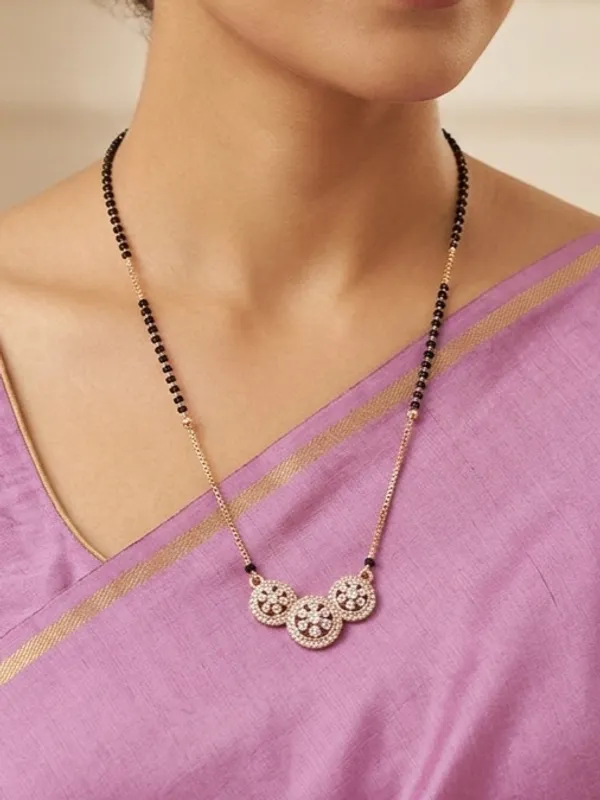 Rizvya_Floral_Triple-Medallion_American_Diamond_Mangalsutra