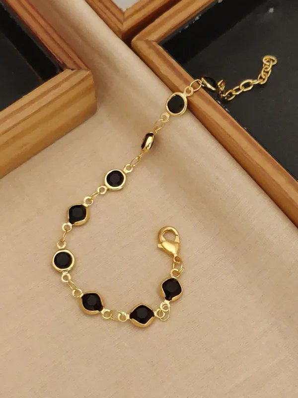 Dual-Cut_Black_Stone_Bracelet