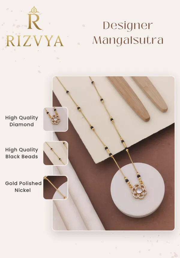 Rizvya_Floral_Sparkle_Pendant_Mangalsutra