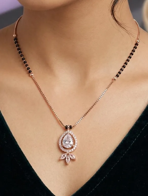 Rizvya_Pear-Drop_Halo_American_Diamond_Mangalsutra_with_Marquise_Accents