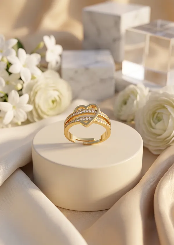 Rizvya_Elegant_Multi-Row_Pav?_Heart_adjustable_Ring