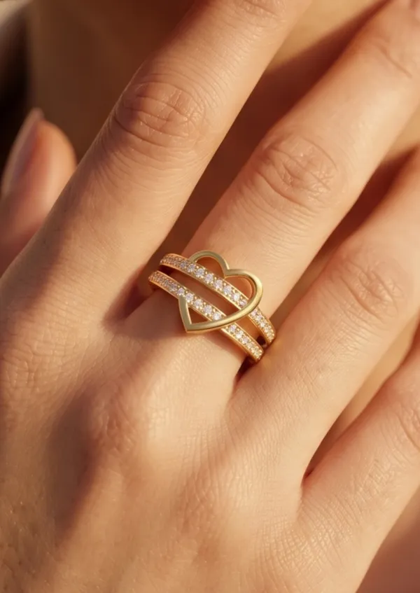 Rizvya_Elegant_Multi-Row_Pav?_Heart_adjustable_Ring