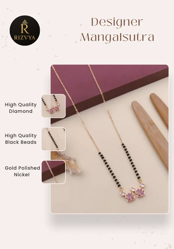 Rizvya_Rosara_Twin_Stone_Mangalsutra_|_Rosegold_Short_Daily_Wear_Stylish_Pendant_Mangalsutra