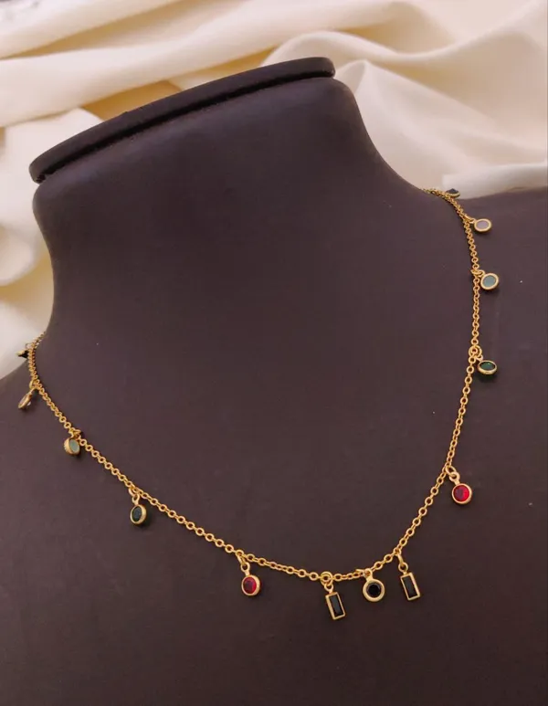 Rizvya_ColorMuse_Gold_Finish_Multi-Charm_Necklace