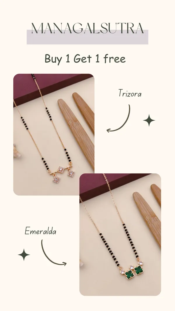 Trizora_&_Zayara_Combo_Mangalsutra_Set_?_Premium_Gold_Plated_Daily_Wear_Black_Beads_Chain_(Buy_1_Get_1_Free)
