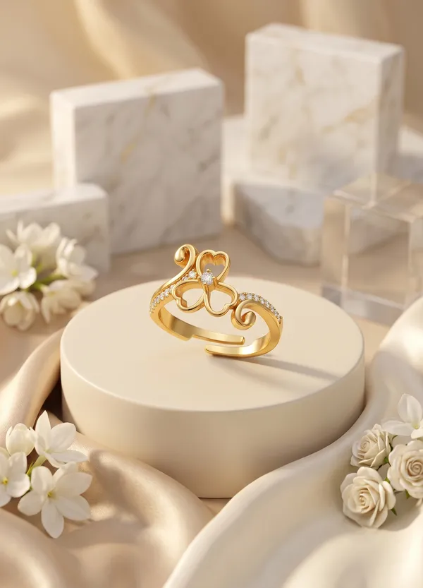 Rizvya_Elegant_Clover_Swirl_Adjustable_Ring