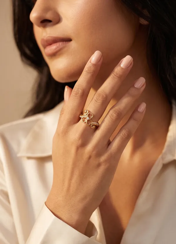 Rizvya_Elegant_Clover_Swirl_Adjustable_Ring