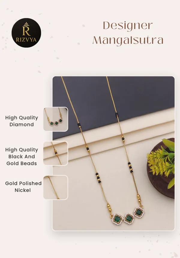 Emerald_Grace_Triple_Charm_Mangalsutra
