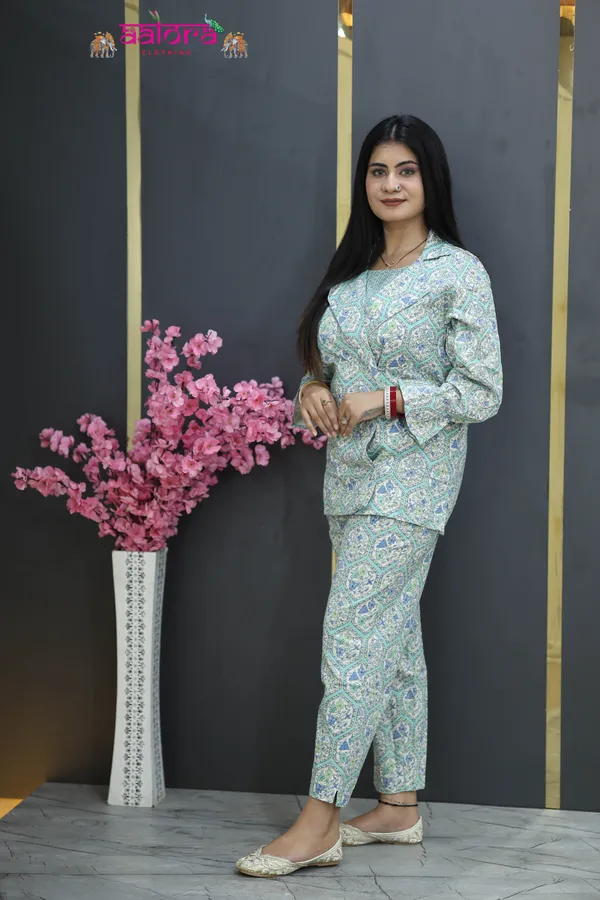 Multicolor_Cotton_3pc__Coat_Style__Co-Ord_Set_For_Women