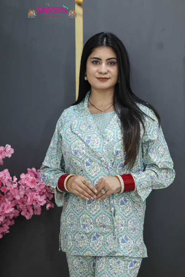 Multicolor_Cotton_3pc__Coat_Style__Co-Ord_Set_For_Women