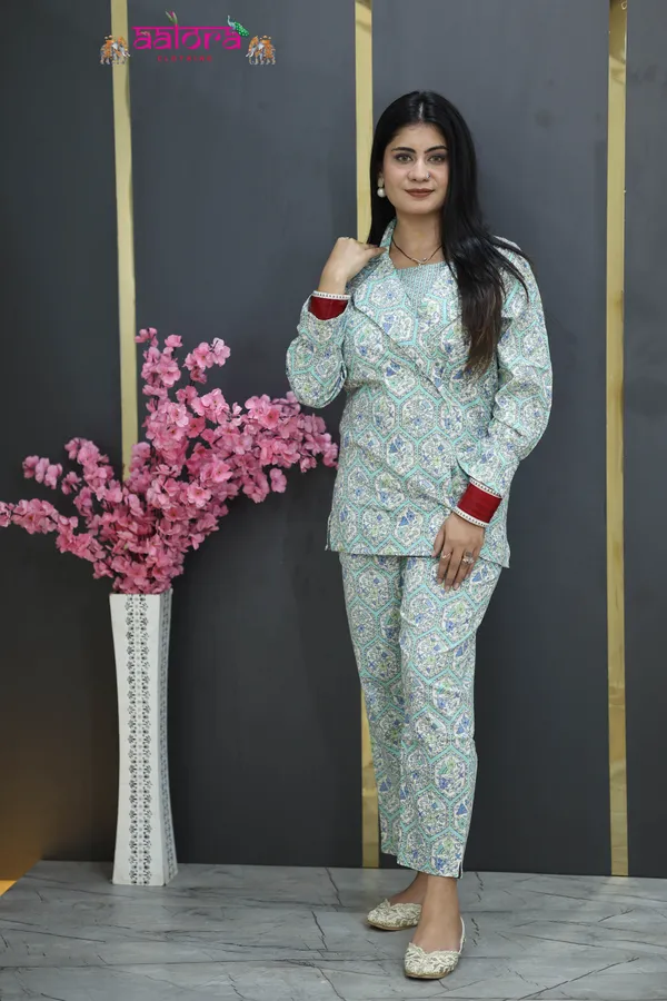 Multicolor_Cotton_3pc__Coat_Style__Co-Ord_Set_For_Women