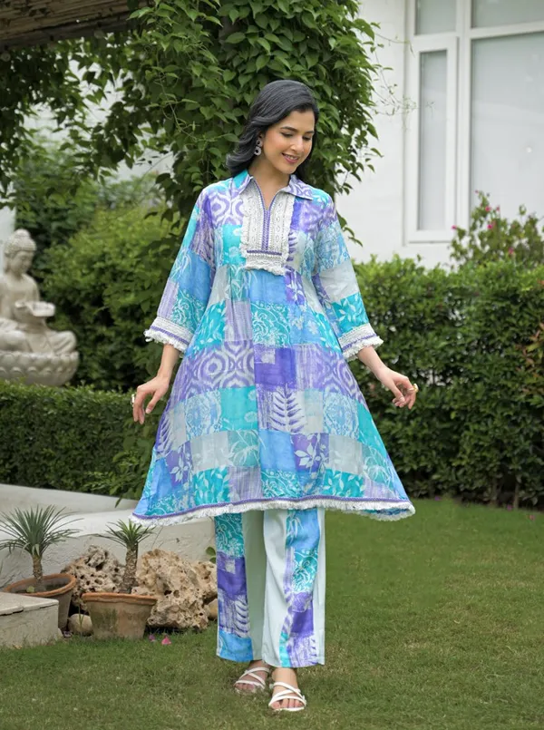 Firozi_Muslin_Cotton_Digital_print_Coord_Set_with_Neck_work_