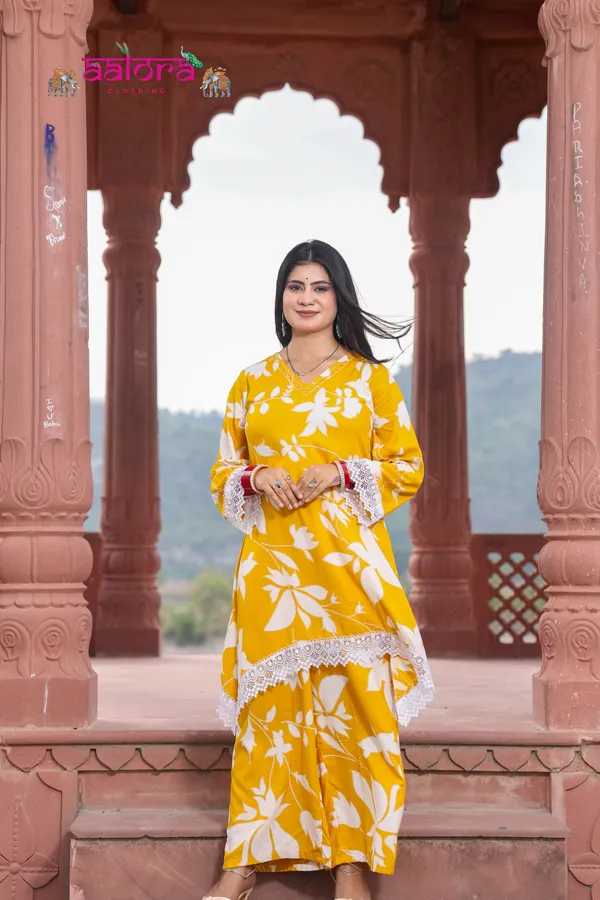 Yellow_Rayon_Cotton_Short_Printed_Co-Ord_Set_For_Women