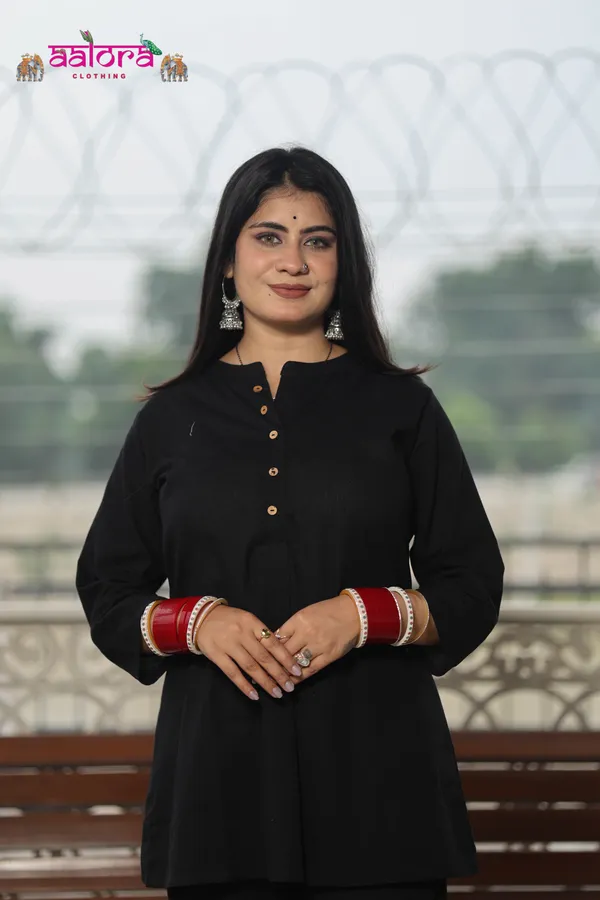 Black_Khadi_Cotton_Designer_Collar__Co-Ord_Set_For_Women