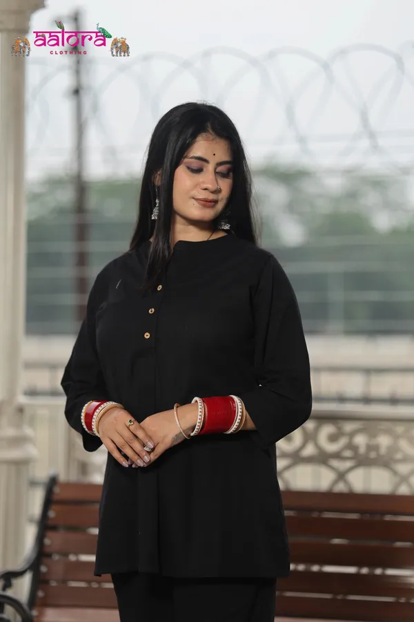 Black_Khadi_Cotton_Designer_Collar__Co-Ord_Set_For_Women