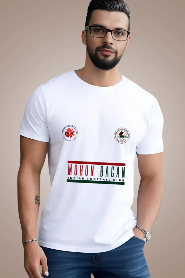 White_Cotton_Regular_Fit_Mohun_Bagan_Printed_Jersey_T-Shirt_|_For_Men
