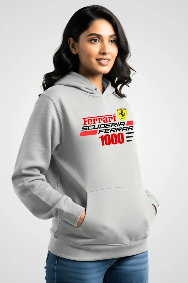 Melange_Fleece_Regular_Fit_Ferrari_Graphic_Printed_Hoodie_|_For_Women