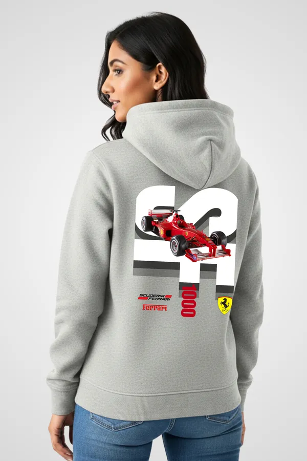Melange_Fleece_Regular_Fit_Ferrari_Graphic_Printed_Hoodie_|_For_Women
