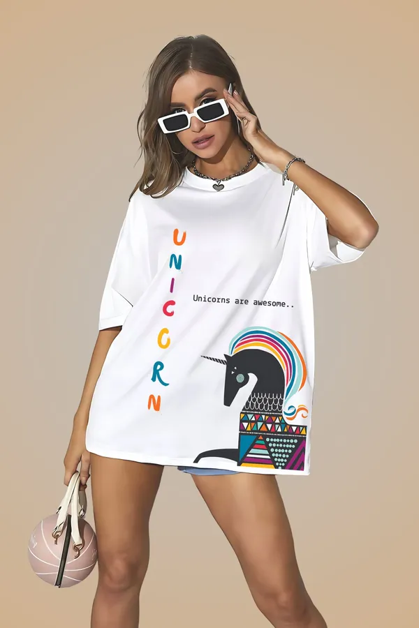 White_Cotton_Creative_Art_Printed_Oversized_T-Shirt_|_For_Women