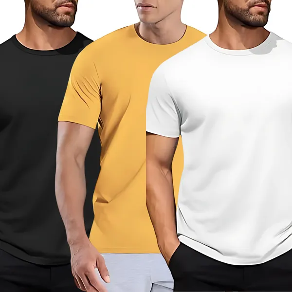 Pack_of_3_Multicolor_Cotton_Solid_Printed_Regular_T-Shirt_|_For_Men
