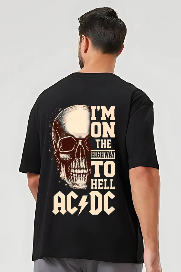 Black_Cotton_Rock_Band_Printed_Oversized_T-Shirt_|_For_Men
