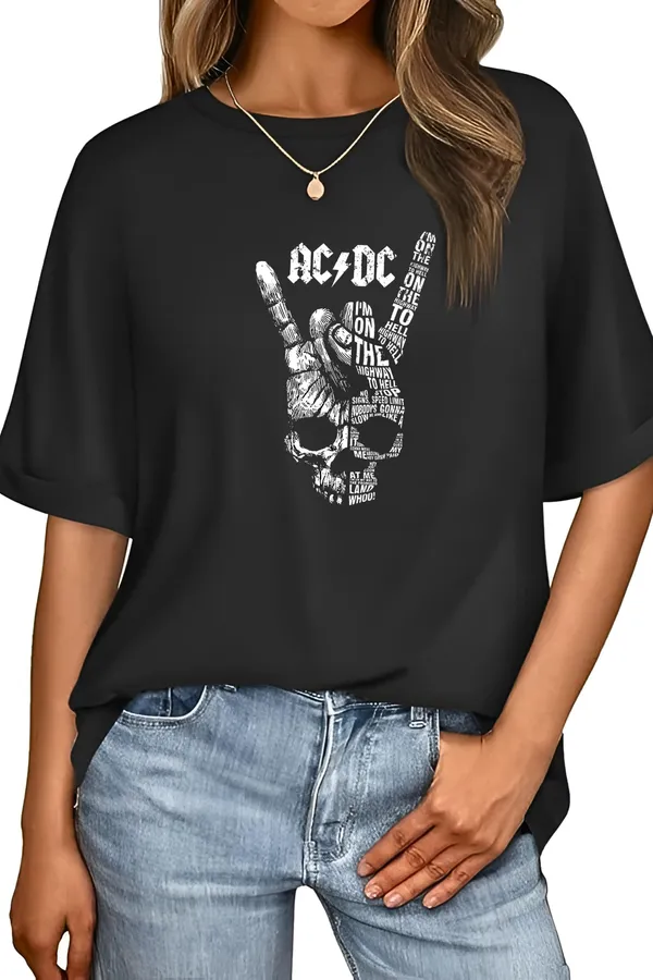 Black_Cotton_Rock_Band_Printed_Oversized_T-Shirt_|_For_Men