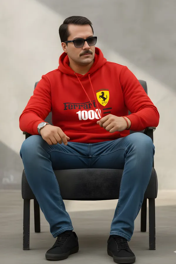 Red_Ferrari_1000_Logo_Graphics_Pullover_Hoodie_|_For_unisex