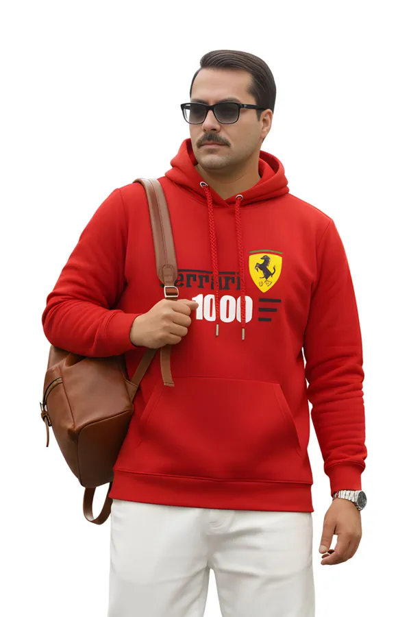 Red_Ferrari_1000_Logo_Graphics_Pullover_Hoodie_|_For_unisex