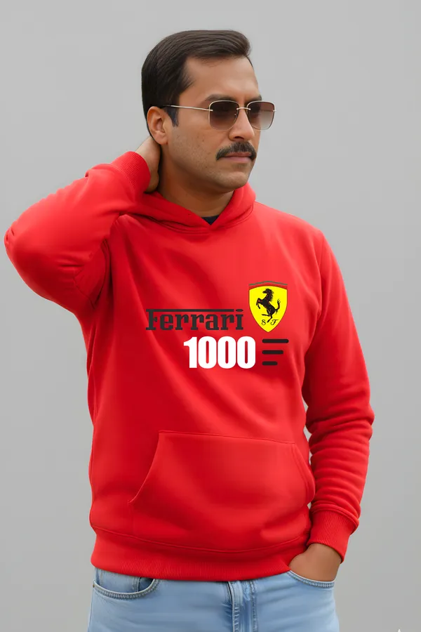 Red_Ferrari_1000_Logo_Graphics_Pullover_Hoodie_|_For_unisex