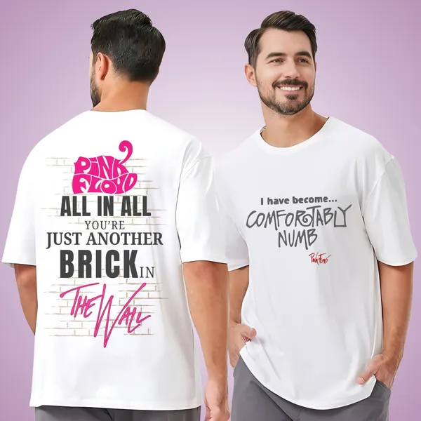 White_Cotton_Rock_Band_Printed_Oversized_T-Shirt_|_For_Unisex