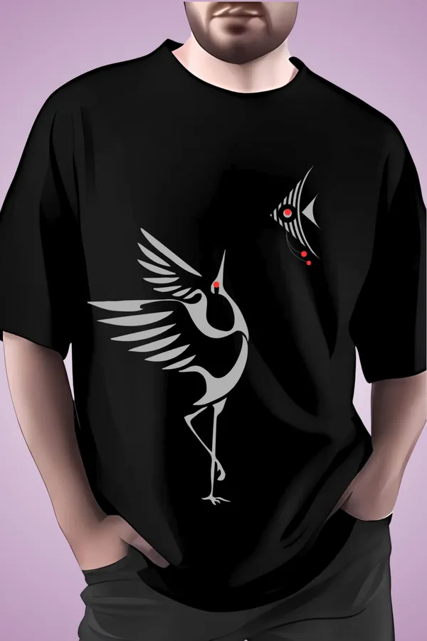 Black_Cotton_Creative_Design_Printed_Oversized_T-Shirt_|_For_Unisex