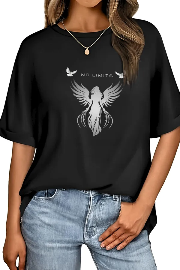 Black_Cotton_Rock_Band_Logo_Printed_Oversized_T-Shirt_|_For_Unisex