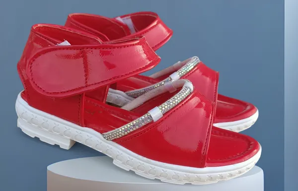 Red_Synthetic_Velcro_Sandals_for_Girls