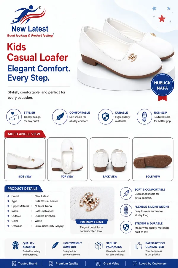 White_Nubuck_Napa_Casual_Loafers_for_Girls