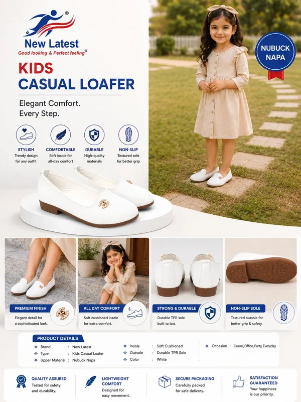 White_Nubuck_Napa_Casual_Loafers_for_Girls