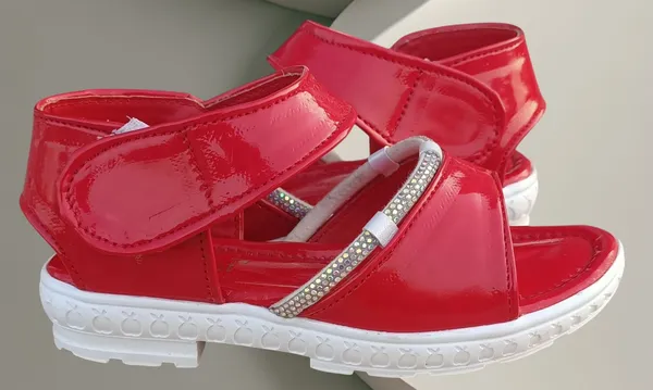 Red_Synthetic_Velcro_Sandals_for_Girls