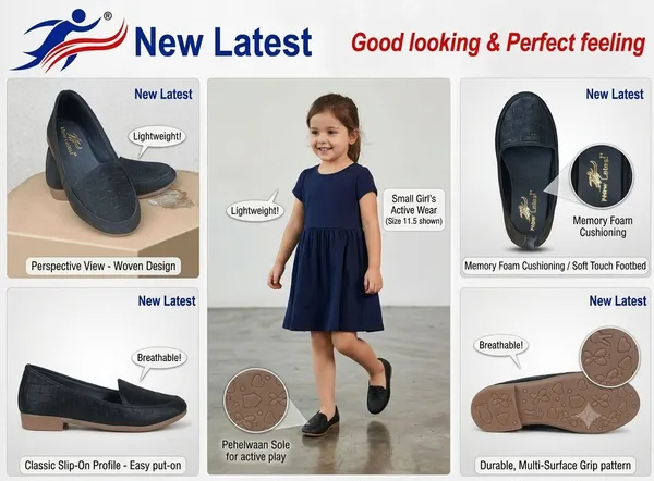 Navy_Woven_Slip-On_Shoes_for_Girls