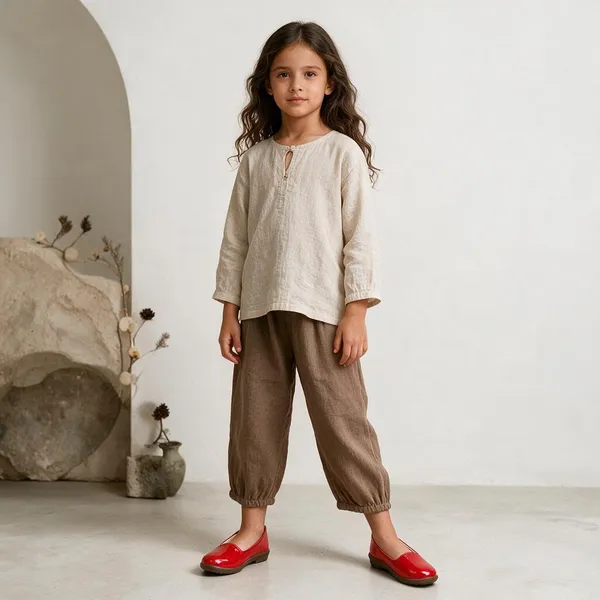 Red_Synthetic_Slip-On_Loafers_For_Girls