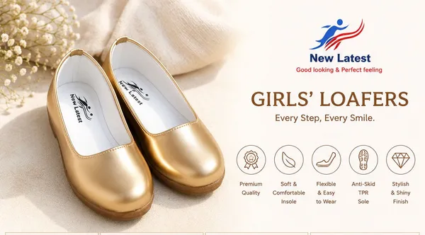 Gold_Slip_On_Loafers_for_Girls