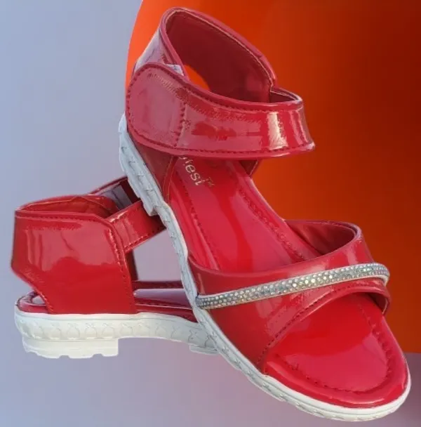 Red_Synthetic_Velcro_Sandals_for_Girls