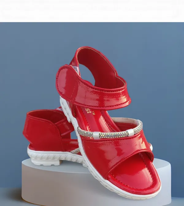 Red_Synthetic_Velcro_Sandals_for_Girls