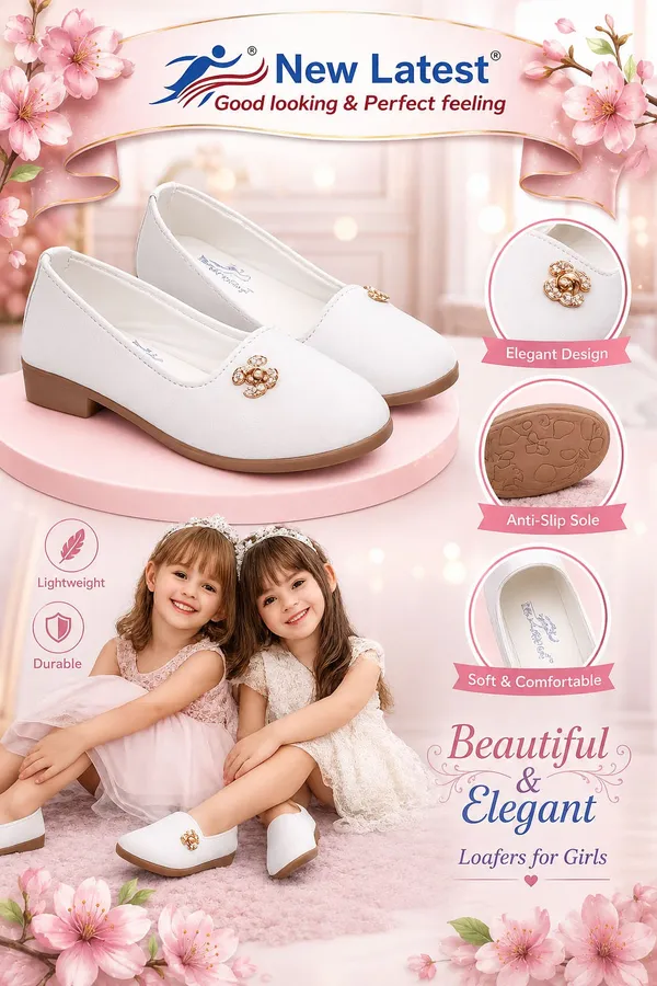 White_Nubuck_Napa_Casual_Loafers_for_Girls