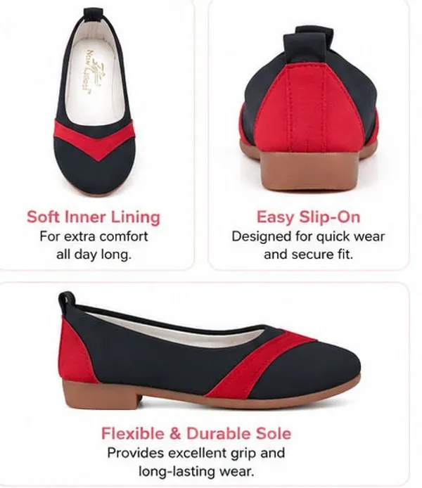 Black_Red_Slip-On_Flats_for_Girls