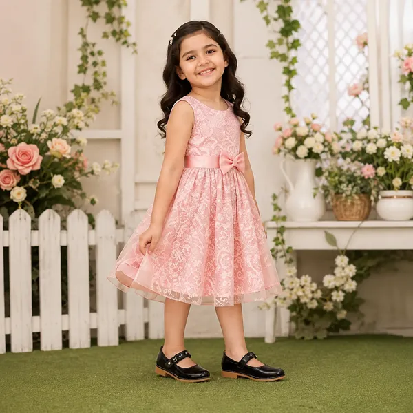 Black_Synthetic_Embellished_Belt_Strap_Shoes_For_Girls